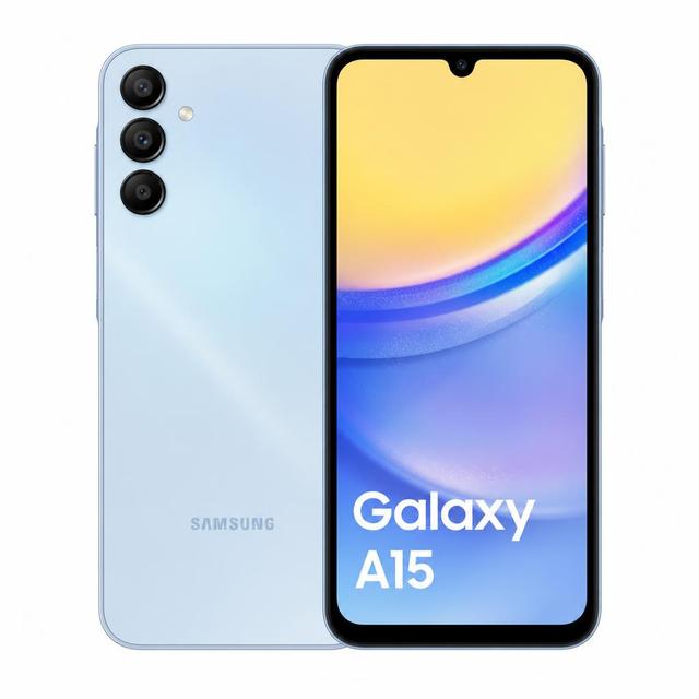 Samsung Samsung Galaxy A15 128GB 128GB Blue Black smartphone — front view, available in Kenya